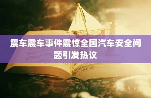 震车震车事件震惊全国汽车安全问题引发热议
