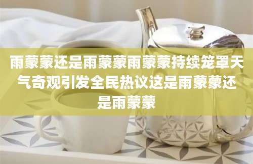 雨蒙蒙还是雨蒙蒙雨蒙蒙持续笼罩天气奇观引发全民热议这是雨蒙蒙还是雨蒙蒙