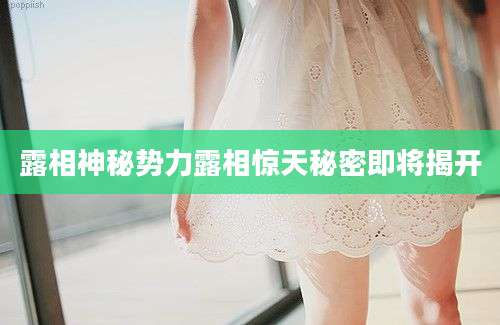 露相神秘势力露相惊天秘密即将揭开