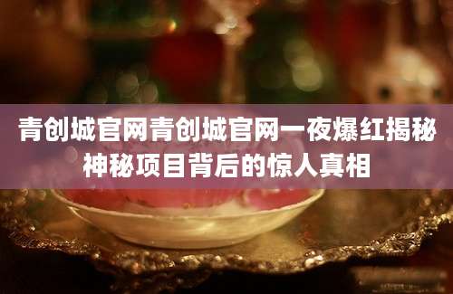 青创城官网青创城官网一夜爆红揭秘神秘项目背后的惊人真相