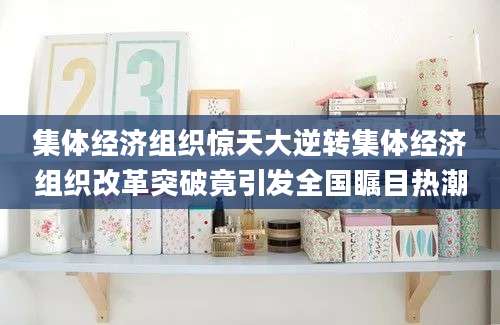 集体经济组织惊天大逆转集体经济组织改革突破竟引发全国瞩目热潮