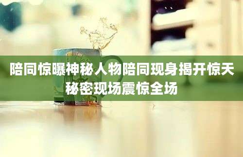陪同惊曝神秘人物陪同现身揭开惊天秘密现场震惊全场