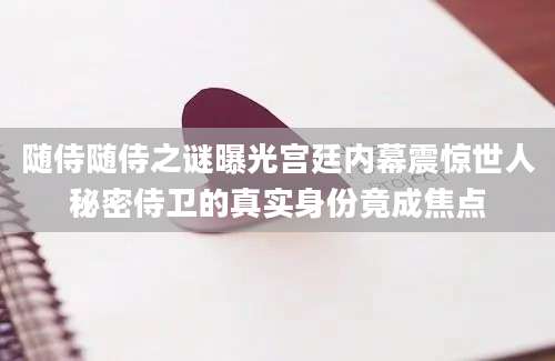 随侍随侍之谜曝光宫廷内幕震惊世人秘密侍卫的真实身份竟成焦点