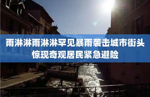 雨淋淋雨淋淋罕见暴雨袭击城市街头惊现奇观居民紧急避险