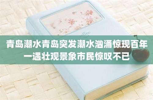 青岛潮水青岛突发潮水汹涌惊现百年一遇壮观景象市民惊叹不已