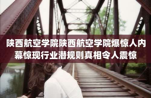 陕西航空学院陕西航空学院爆惊人内幕惊现行业潜规则真相令人震惊